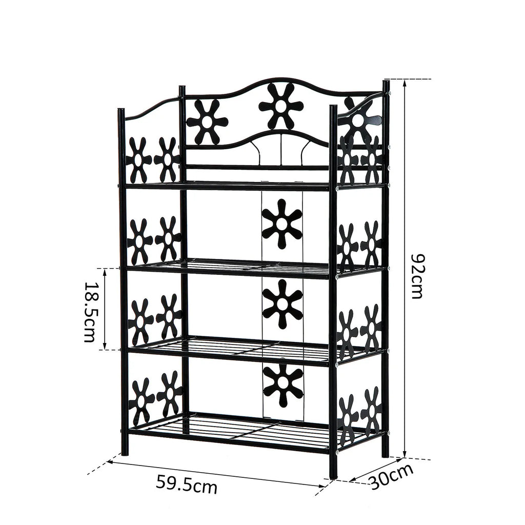 Schema su lentynėlės matmenimis: 59,5 × 30 cm, aukštis 92 cm
