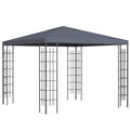 Sodo paviljonas 2,95 x 2,95 m Paviljonas Sodo palapinė Šventinė palapinė Vakarėlių palapinė Plienas Poliesteris Pilka