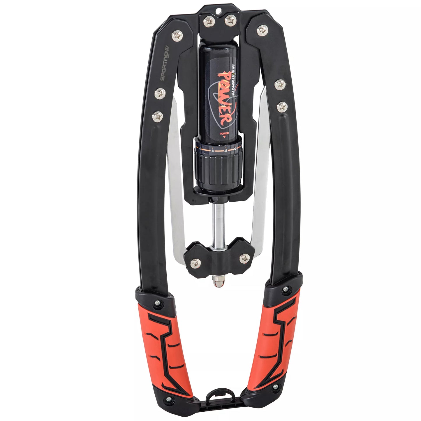 „Power Twister“ 10-200 kg Rankų stiprintuvas, reguliuojamas hidraulinis rankų treniruoklis, 43 x 16 x 5 cm, juodas + raudonas