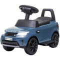 Elektrinis vaikų automobilis 6 V, „Land Rover“, važiavimo/stumimo režimas, žibintai, muzika, šviesiai mėlynos spalvos