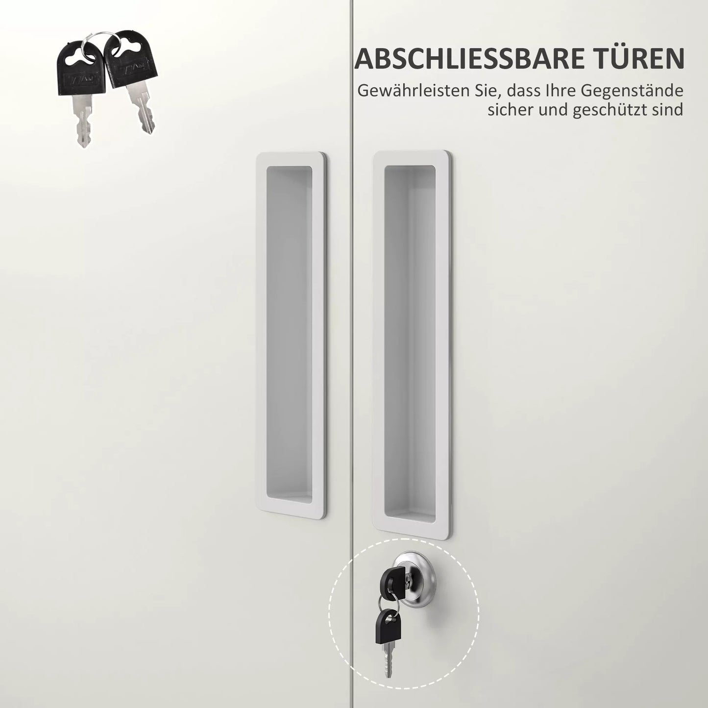 Dokumentų spinta, biuro spinta, 5 lentynos, metalas, 80B x 40T x 180H cm, balta