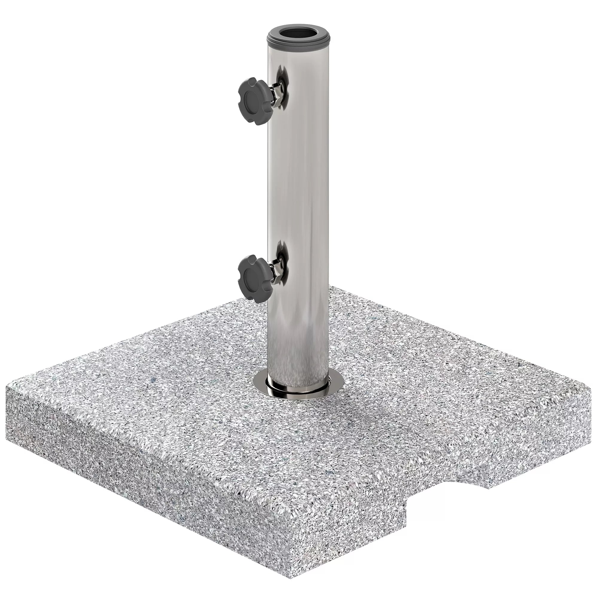 Granito skėčių stovas 21 kg Skėčių stovas, kvadratinis Skėčių laikiklis, skėčių svoris skėčiams 32/38/48 mm