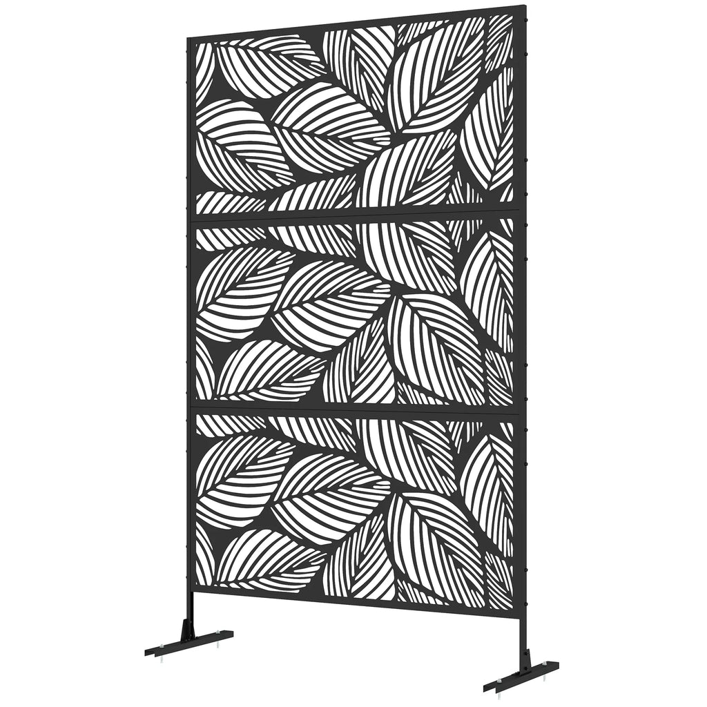 Apsauga nuo žvilgsnių Apsauga nuo žvilgsnių Sodas Sodo atskyrimas, gėlių raštai, metalas, 122 x 45 x 198 cm, juoda