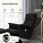 Grafika apie krėslo atlošą iki 135 laipsnių