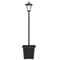 Saulės sodo šviestuvas, 160 cm, LED, šviečia iki 10 val., IP44, juodas