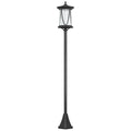 Saulės šviestuvas LED su automatiniu veikimu, 127 cm, juodas