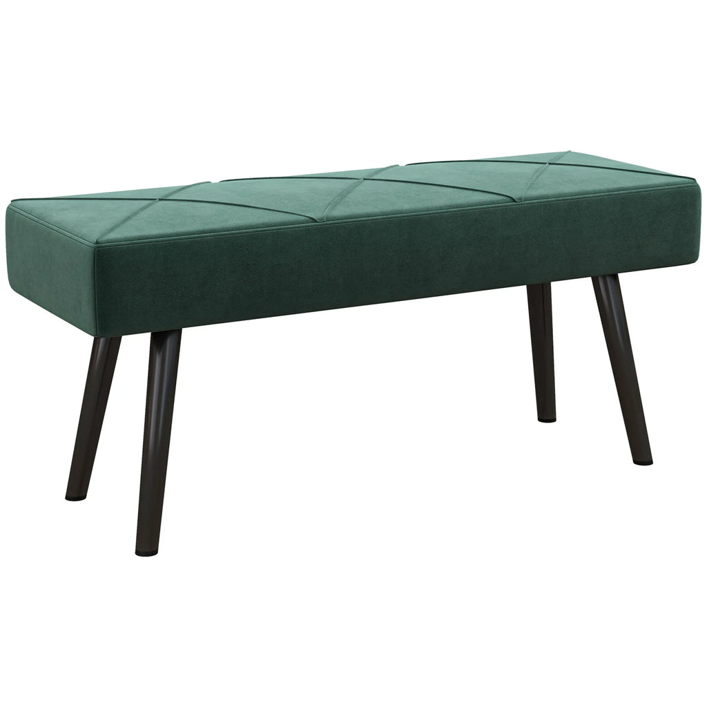 Sėdimasis suoliukas minkštas, 100 cm, žalias