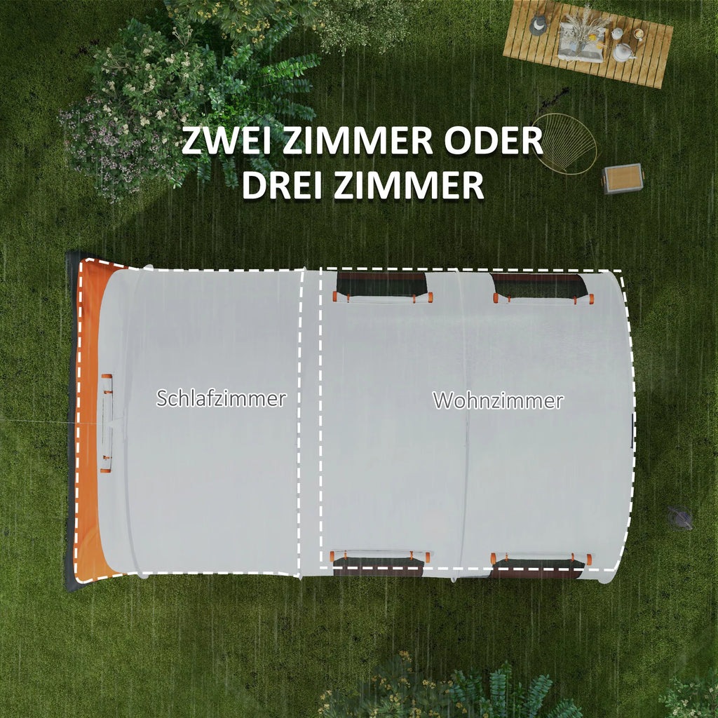 Šeimos kempingo palapinė, 480x260 cm, vandeniui atspari