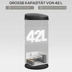 Sensorinė šiukšliadėžė 42 l, juoda