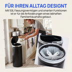 Sensorinė šiukšliadėžė 50 l, automatinė atliekų dėžė, juoda