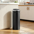 Sensorinė šiukšliadėžė 50 l, automatinė atliekų dėžė, juoda