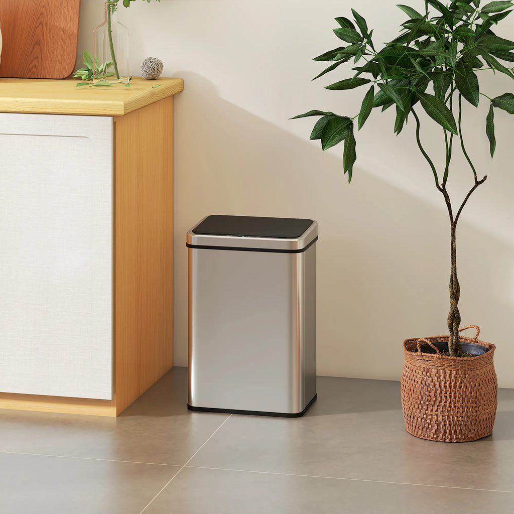 Sensorinė šiukšliadėžė automatinė, 40L, sidabrinė