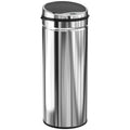 Sensorinė šiukšliadėžė su dangčiu, 50 l, sidabrinė