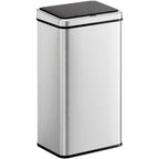 Sensorinė šiukšliadėžė, 50 l, automatinis dangtis, nerūdijantis plienas, sidabrinė