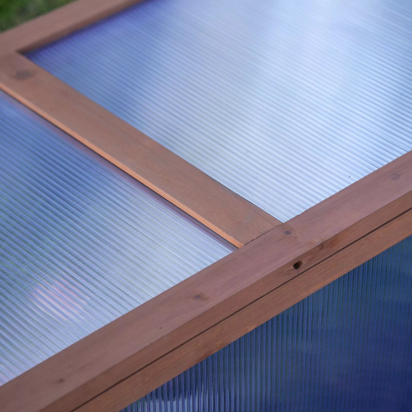 Mini šiltnamis, mažas šiltnamis sodui, su polikarbonato plokštėmis, geras šviesos pralaidumas, 100x65x40 cm