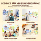 Sieninis lavinamasis žaislas 7-in-1, Montessori tipo, vaikams nuo 3 metų, spalvotas, 108 cm