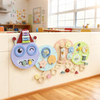 Sieninis lavinamasis žaislas 7-in-1, Montessori tipo, vaikams nuo 3 metų, spalvotas, 108 cm