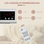 LED ekrano su temperatūros rodmeniu ir mygtukais detalė iš arti