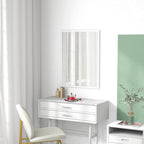 Sieninis veidrodis 60 x 80 cm, baltas