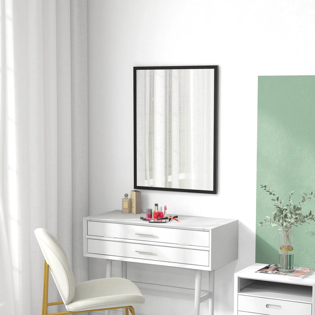 Sieninis veidrodis 60 x 80 cm, juodas
