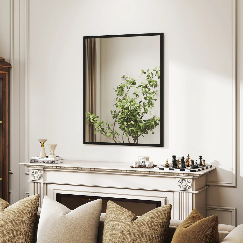 Sieninis veidrodis, 70 x 90 cm, juodas