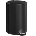 Šiukšliadėžė 20L, metalinė, su pedalu, lėtai užsidarančiu dangčiu, juoda