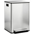 Šiukšliadėžė atliekų rūšiavimui, 2x30L, sidabrinė