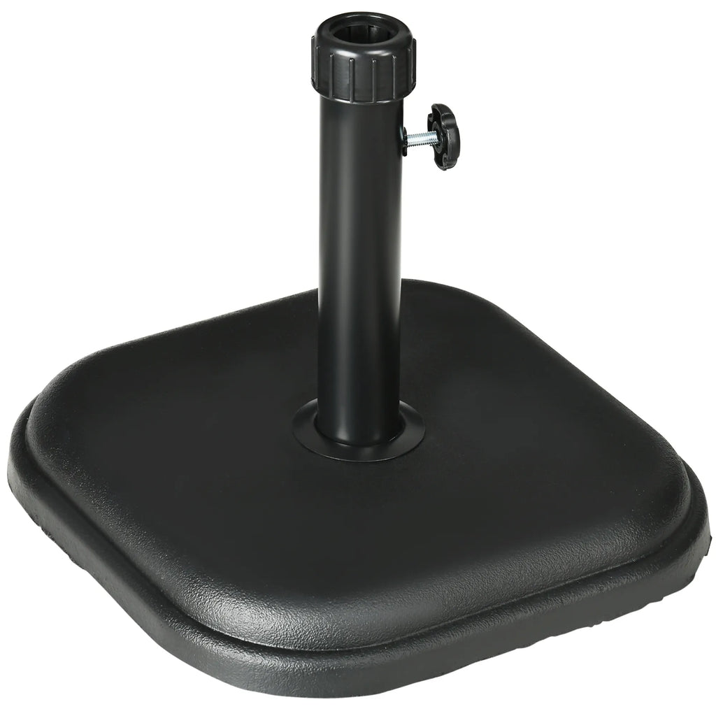 Skėčio stovas, 11 kg, betoninis, 32-38 mm skersmeniui, kvadratinis, juodas