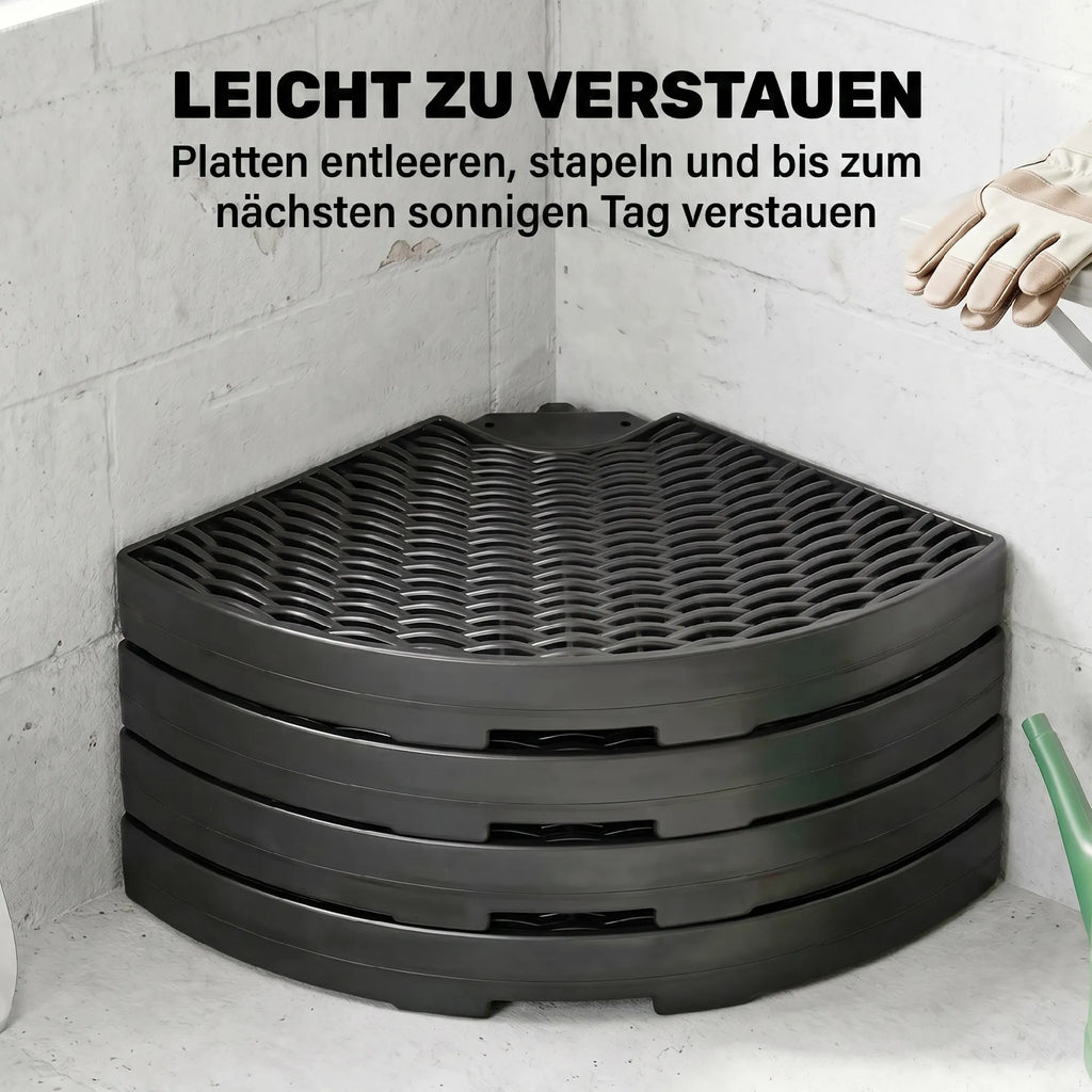 Skėčio stovas bepildomas HDPE 100 x 100 cm juodas