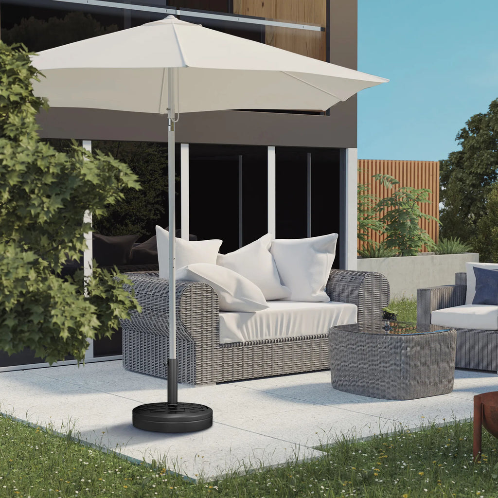 Skėčio stovas betoninis 18 kg, juodas