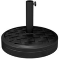 Skėčio stovas betoninis 18 kg, juodas