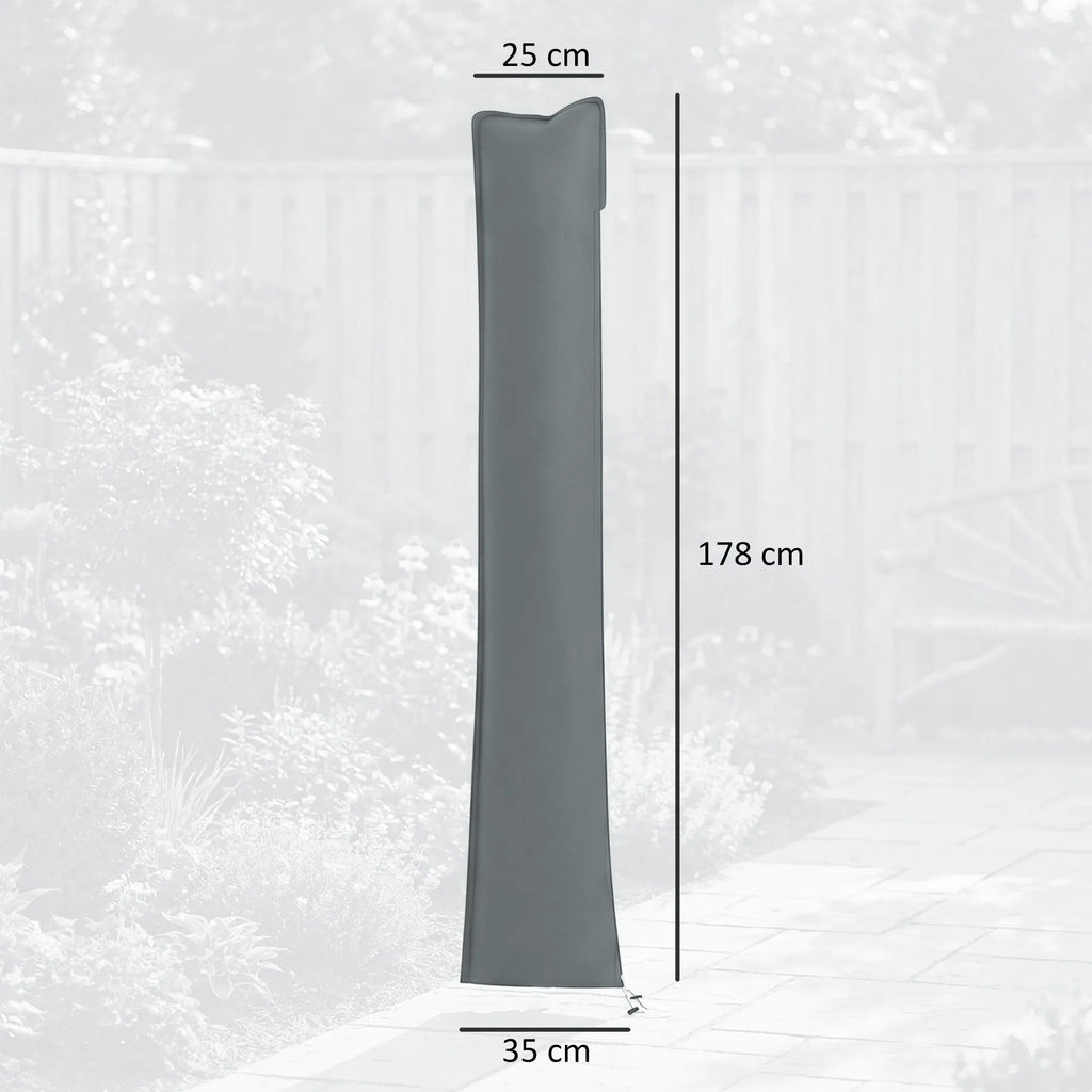 Skėčio uždangalas 178 cm pilkas vandeniui atsparus