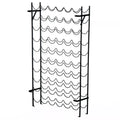 Vyno stovas metalinis 60 butelių 64,5 x 5,5 x 120,5 cm juodas
