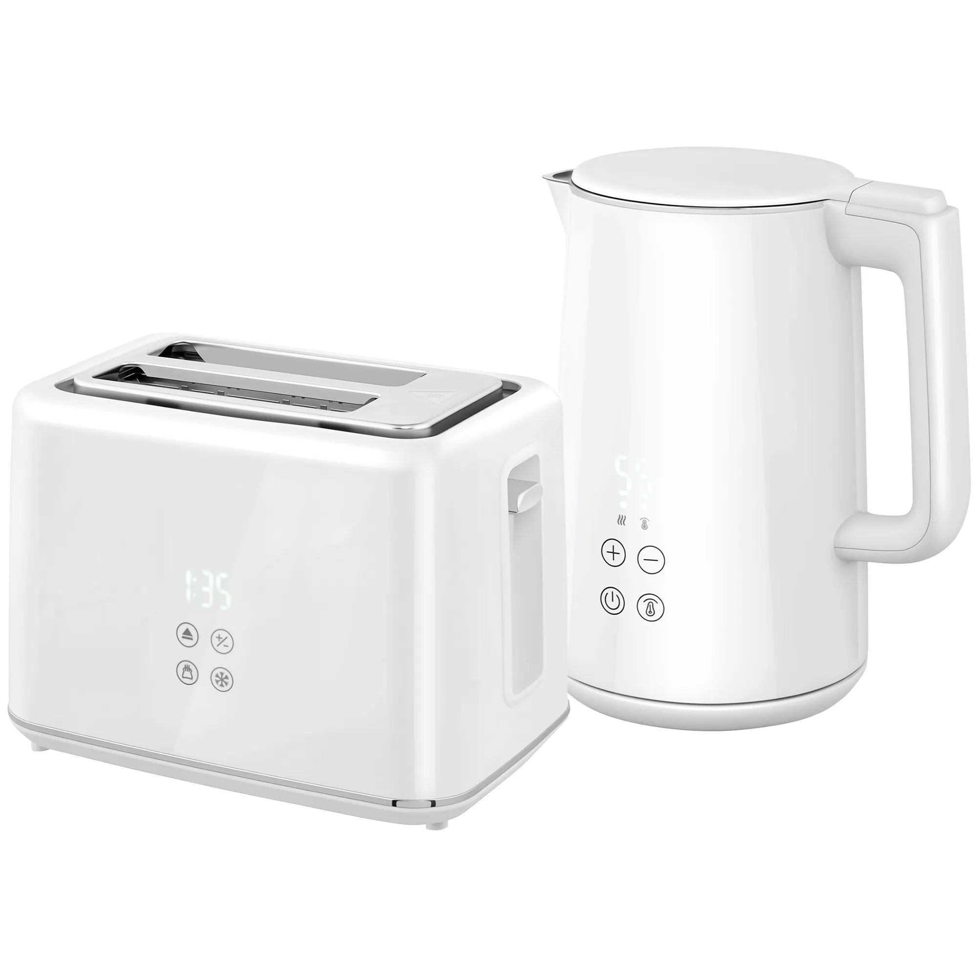 Skrudintuvo ir virdulio komplektas 1,5 l baltas
