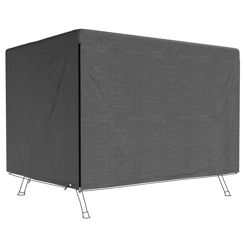 Sodo baldų uždangalas, apsauginis tentas lauko baldams, 215 x 155 x 150 cm, juodas