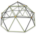 Sodo geometrinio kupolo karkasas, 40 × 102 × 18 cm, juodas ir žalias