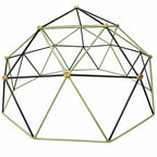 Sodo geometrinio kupolo karkasas, 40 × 102 × 18 cm, juodas ir žalias