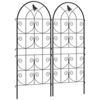 Sodo grotelės augalams, 50x120 cm, 2 vnt., juodos