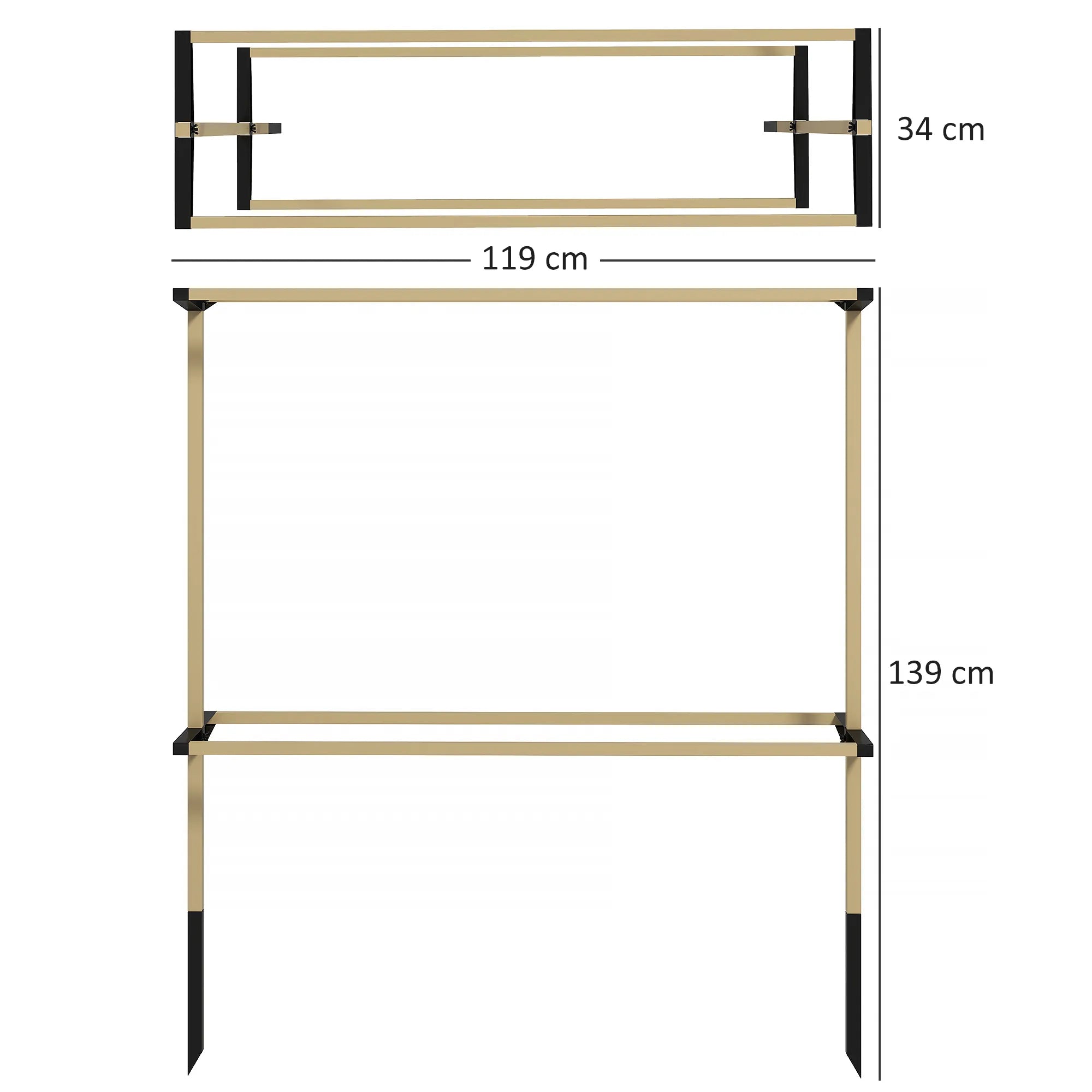 Sodo grotelės vijokliniams augalams, reguliuojamo aukščio, metalinės, 119x139 cm, natūralaus medžio spalvos