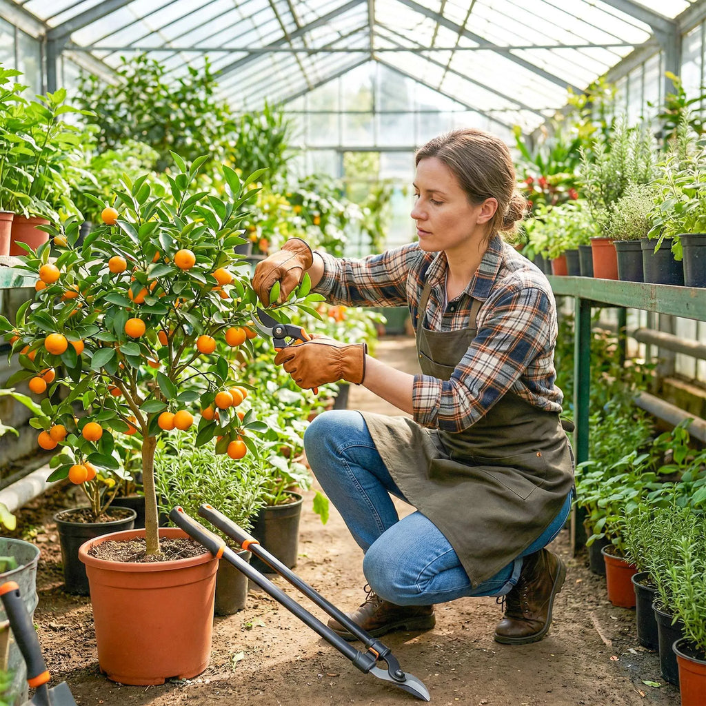 Sodo įrankių rinkinys 2 vnt. anglinio plieno oranžinis