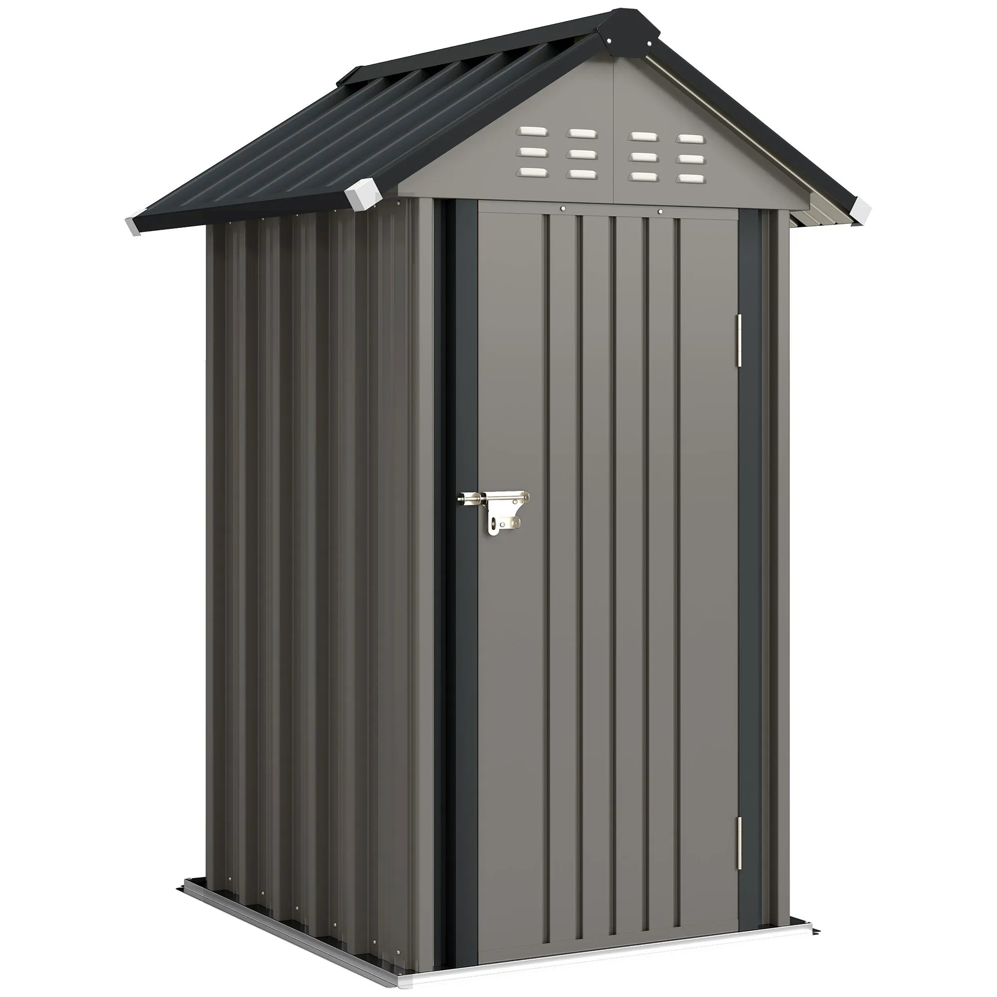 Sodo namelis 1,17 m² šviesiai pilkos spalvos 22 x 121 x 192 cm