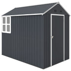 Sodo namelis metalinis su langais 259 x 172 x 222 cm, pilkas