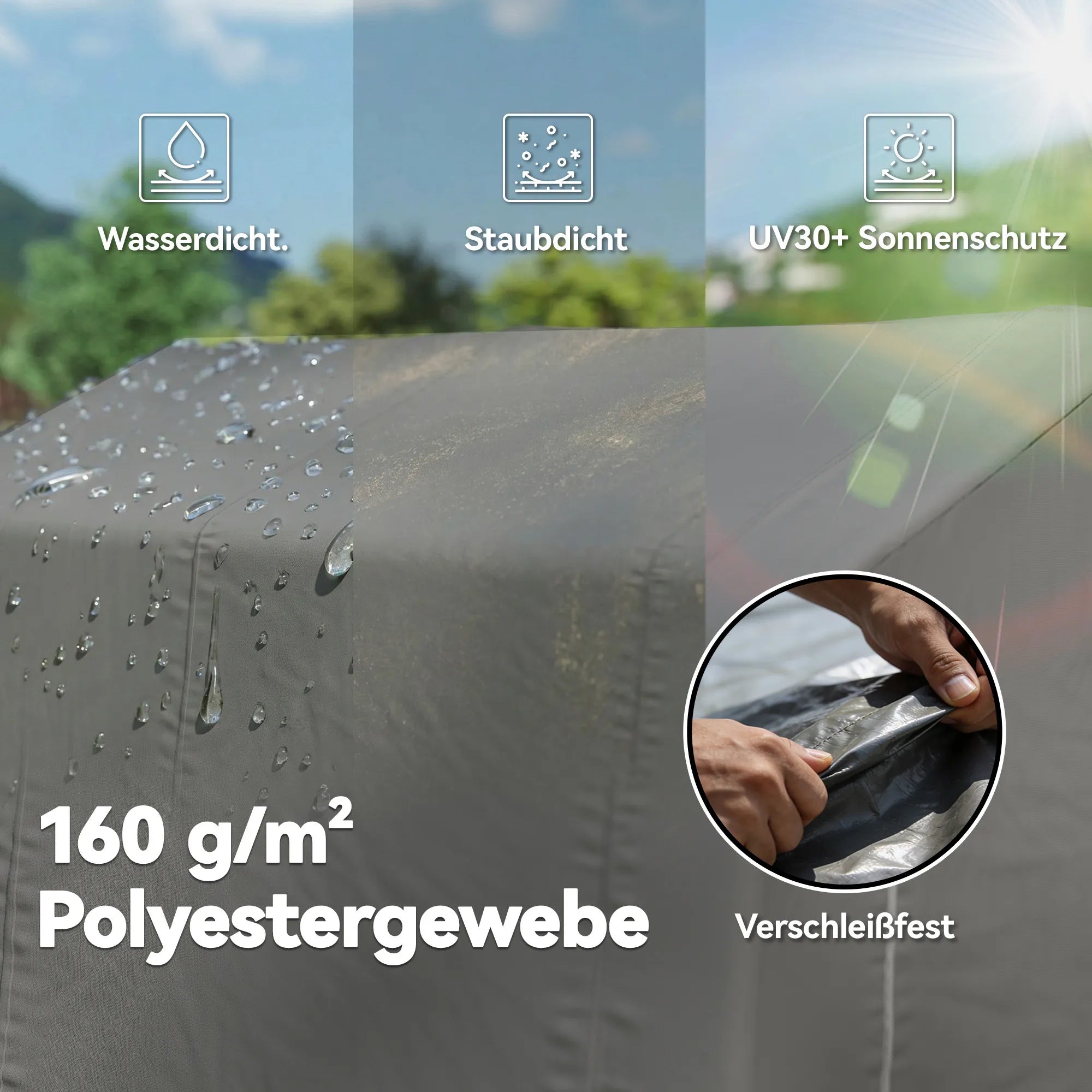 Sodo namelis palapinė 2,3 x 1,9 m, vandeniui atsparus