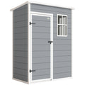 Sodo namelis plastikinis 1,14 m² 151 x 92 x 193 cm pilkas
