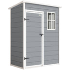 Sodo namelis plastikinis 1,14 m² 151 x 92 x 193 cm pilkas