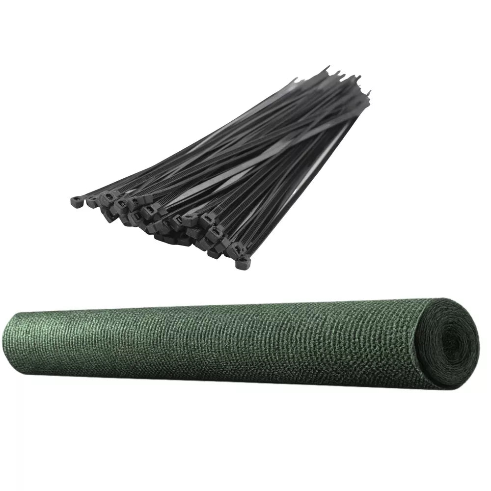 Sodo šešėlių tinklas, 1,5x50 m, 140 g/m², tamsiai žalias