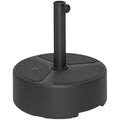 Sodo skėčio stovas HDPE užpildomas 20kg juodas
