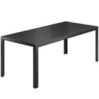 Sodo stalas 190 x 84,5 cm, juodas