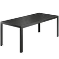 Sodo stalas 190 x 84,5 cm, juodas