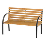 Sodo suolas dvivietis 122 cm rudas